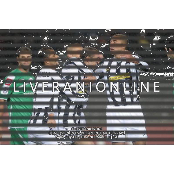 21-10-2009 Torino Sport-Calcio Juventus Maccabi Haifa Champions League 2009/2010 Nella foto: esultanza gol di chiellini ag aldo liverani 