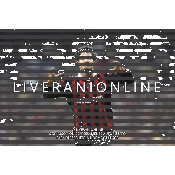 Real Madrid vs Milan AC Champions League 21/10/2009 nella foto esultanza dopo il gol di Alexandre Pato Photo: Cebolla / Cid-Fuentes / Alfaqui/Agenzia Aldo Liverani Sas - ITALY ONLY -