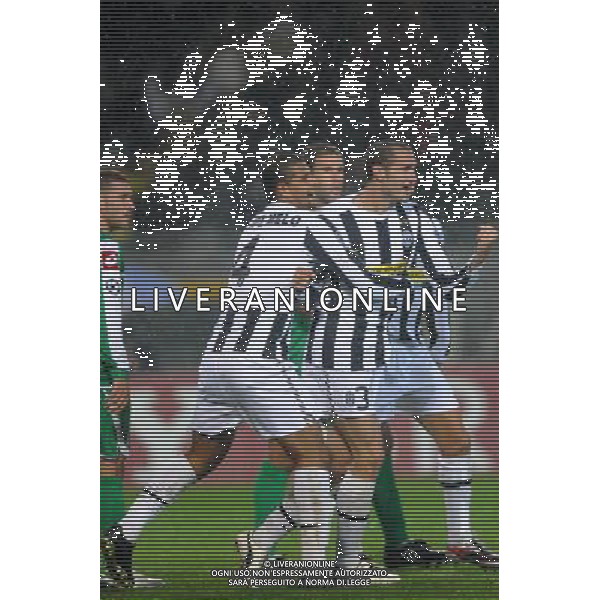 21-10-2009 Torino Sport-Calcio Juventus Maccabi Haifa Champions League 2009/2010 Nella foto: Esultanza della juventus dopo il gol di Chiellini AG ALDO LIVERANI 