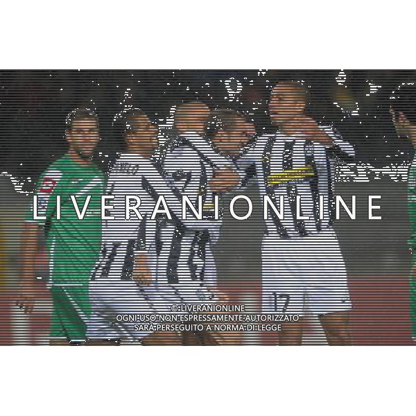 21-10-2009 Torino Sport-Calcio Juventus Maccabi Haifa Champions League 2009/2010 Nella foto: Esultanza della juventus dopo il gol di Chiellini AG ALDO LIVERANI 