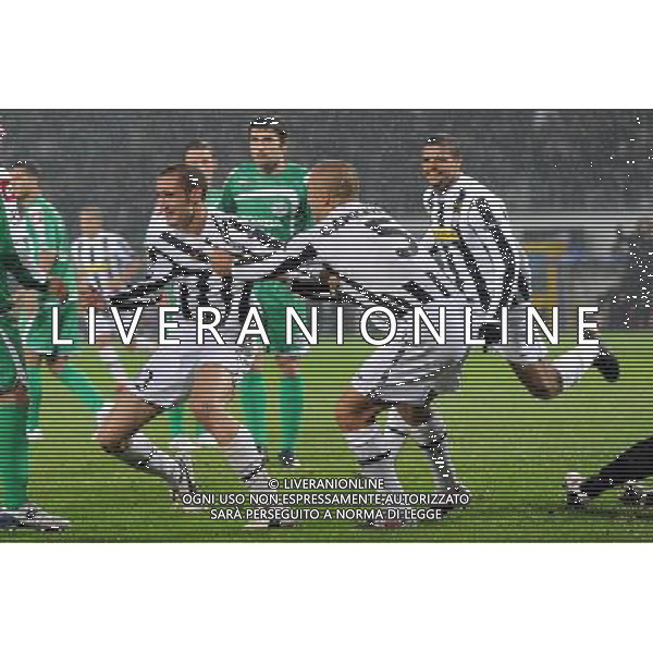 21-10-2009 Torino Sport-Calcio Juventus Maccabi Haifa Champions League 2009/2010 Nella foto: Esultanza della juventus dopo il gol di Chiellini AG ALDO LIVERANI 