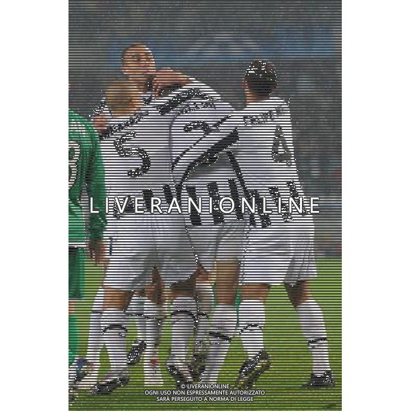 21-10-2009 Torino Sport-Calcio Juventus Maccabi Haifa Champions League 2009/2010 Nella foto: Esultanza della juventus dopo il gol di Chiellini AG ALDO LIVERANI 
