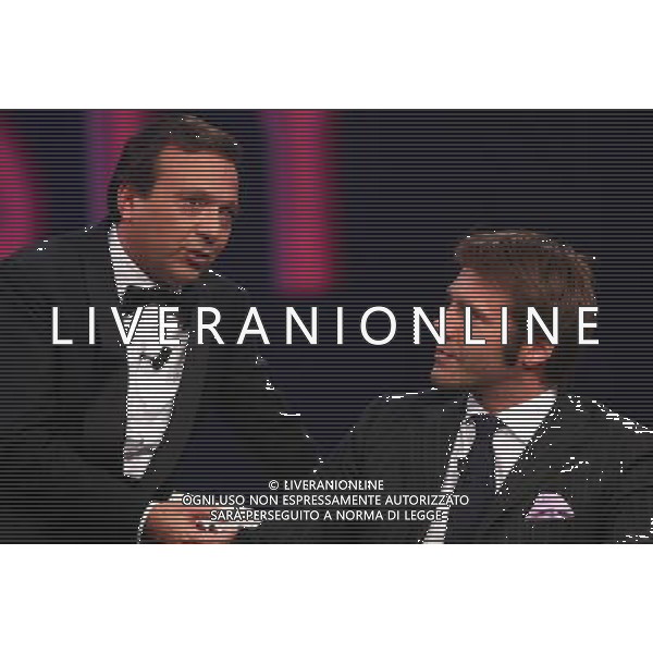 TRASMISSIONE TV: \' CHIAMBRETTI NIGHT\' NELLA FOTO:PIERO CHIAMBRETTI - PRINCIPE EMANUELE FILIBERTO DI SAVOIA - © ANTONIO SORANO - AG. ALDO LIVERANI SAS