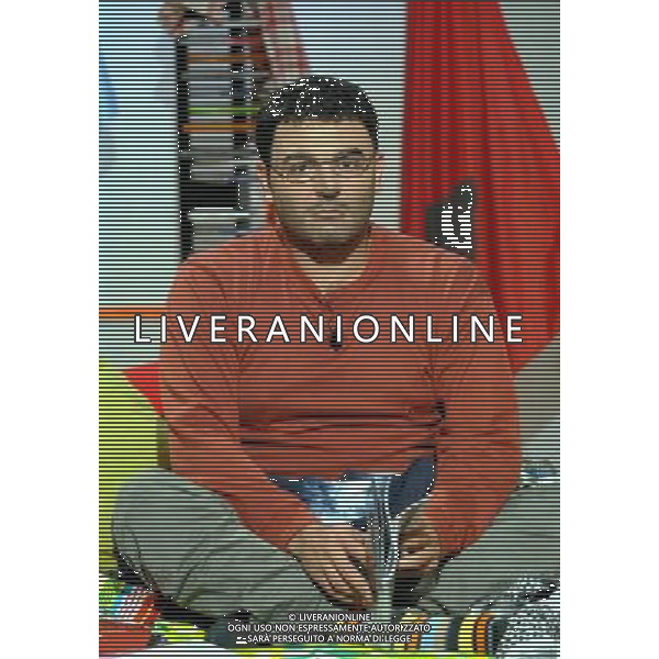 TRASMISSIONE TELEVISIVA\'QUELLI CHE IL CALCIO \' NELLA FOTO MAX GIUSTI NEI PANNI DELL\'ONOREVOLE CARUSO AG ALDO LIVERANI