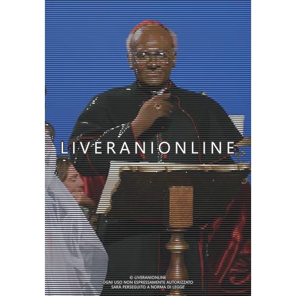 TRASMISSIONE TELEVISIVA\'QUELLI CHE IL CALCIO \' NELLA FOTO MAX GIUSTI IMITA MILINGO AG ALDO LIVERANI