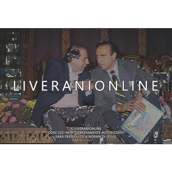 TRASMISSIONE TELEVISIVA\'PAPAVERI E PAPERE\' NELLA FOTO PIPPO BAUDO-GIANCARLO MAGALLI AG ALDO LIVERANI