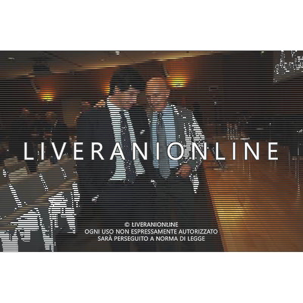 MILANO 26/10/2009 SALA BUZZATI CORRIERE DELLA SERA VIA BALZAN, 3 PREMIO GIACINTO FACCHETTI A CESARE PRANDELL NELLA FOTO DEMETRIO ALBERTINI ED ARRIGO SACCHI FOTO ROMANO/AG ALDO LIVERANI