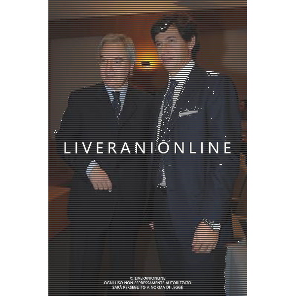 MILANO 26/10/2009 SALA BUZZATI CORRIERE DELLA SERA VIA BALZAN, 3 PREMIO GIACINTO FACCHETTI A CESARE PRANDELL NELLA FOTO MAURIZIO BERETTA E DEMETRIO ALBERTINI FOTO ROMANO/AG ALDO LIVERANI