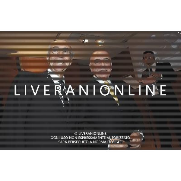 MILANO 26/10/2009 SALA BUZZATI CORRIERE DELLA SERA VIA BALZAN, 3 PREMIO GIACINTO FACCHETTI A CESARE PRANDELL NELLA FOTO FRANCO CARRARO ED ADRIANO GALLIANI FOTO ROMANO/AG ALDO LIVERANI