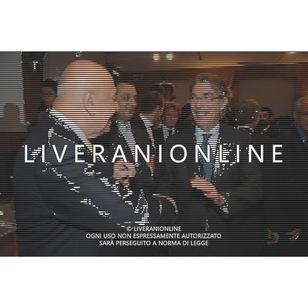 MILANO 26/10/2009 SALA BUZZATI CORRIERE DELLA SERA VIA BALZAN, 3 PREMIO GIACINTO FACCHETTI A CESARE PRANDELL NELLA FOTO ADRIANO GALLIANI E MASSIMO MORATTI FOTO ROMANO/AG ALDO LIVERANI