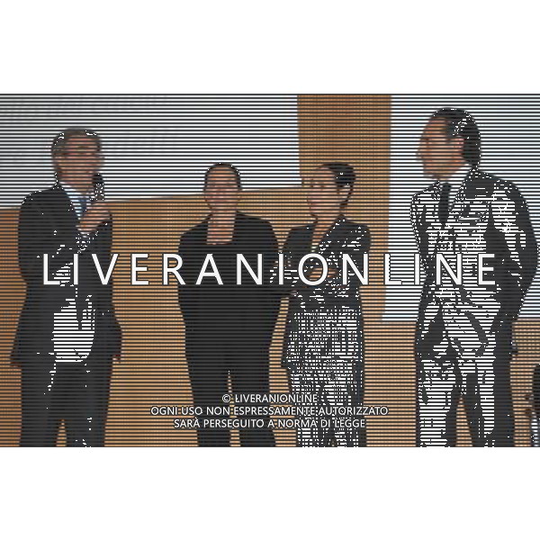 MILANO 26/10/2009 SALA BUZZATI CORRIERE DELLA SERA VIA BALZAN, 3 PREMIO GIACINTO FACCHETTI A CESARE PRANDELL NELLA FOTO MASSIMO MORATTI, GIOVANNA MOGLIE DI GIACINTO FACCHETTI, FRANCA MOGLIE DI CANDIDO CANNAVO\' E CESARE PRANDELLI FOTO ROMANO/AG ALDO LIVERANI