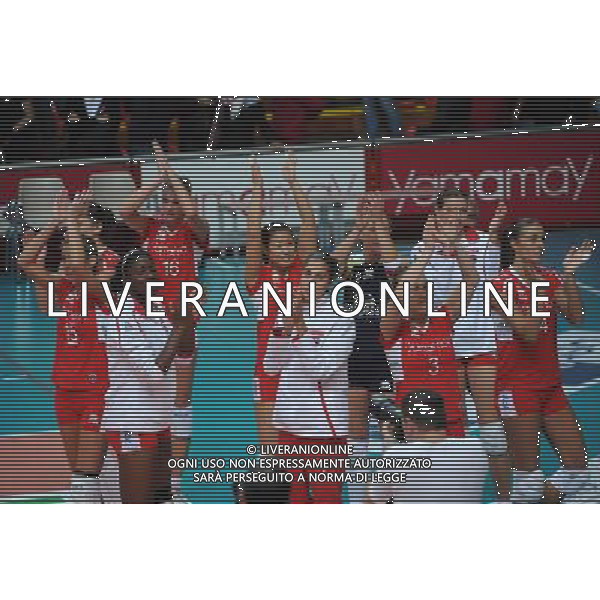 Findomestic Volley Cup - Campionato Pallavolo Serie A1 Femminile Busto Arsizio (VA) 25-10-2009 Yamamay Busto Arsizio - Zoppas Industries Conegliano Veneto nella foto: le giocatrici della Yamamay foto Garavaglia - ag. Aldo Liverani sas