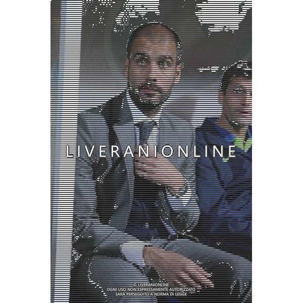 LEON, Spain (28/10/09).- Spanish King\'s Cup Cultural Leonesa vs Barcelona. Pictured: Josep Guardiola, Barcelona coach. © MAA / ALFAQUI - Ag. Aldo Liverani sas ITALY ONLY CALCIO - COPPA DEL RE SPAGNA: PARTITA CULTURAL LEONESA vs BARCELLONA