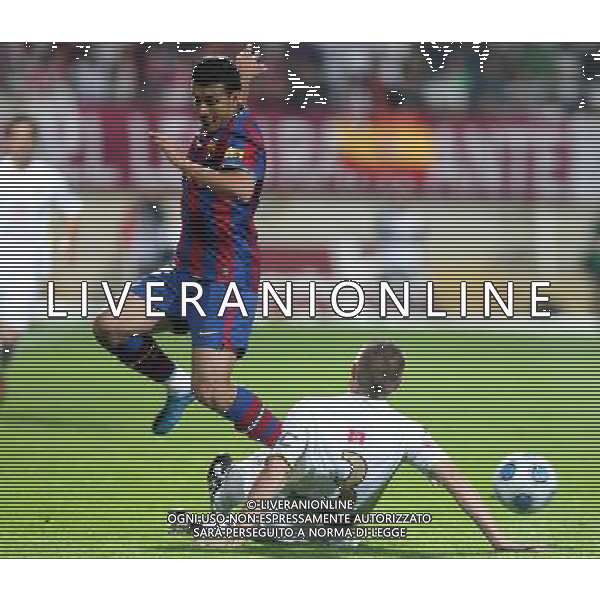 LEON, Spain (28/10/09).- Spanish King\'s Cup Cultural Leonesa vs Barcelona. Pictured: Pedro Rodriguez. © MAA / ALFAQUI - Ag. Aldo Liverani sas ITALY ONLY CALCIO - COPPA DEL RE SPAGNA: PARTITA CULTURAL LEONESA vs BARCELLONA