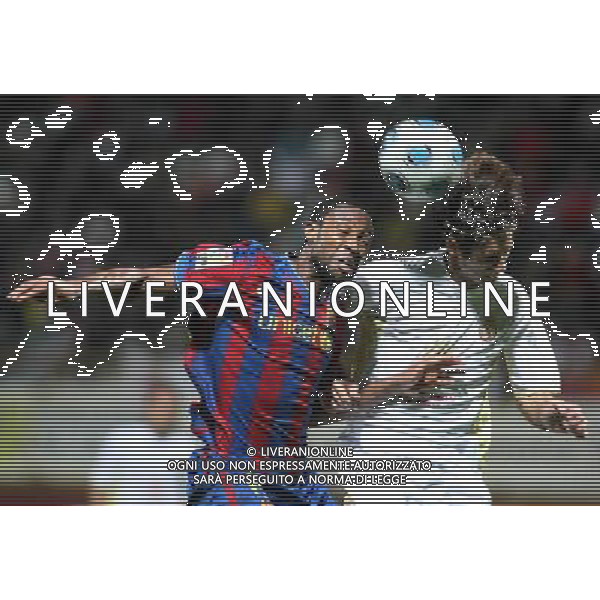 LEON, Spain (28/10/09).- Spanish King\'s Cup Cultural Leonesa vs Barcelona. Pictured: Keita, © MAA / ALFAQUI - Ag. Aldo Liverani sas ITALY ONLY CALCIO - COPPA DEL RE SPAGNA: PARTITA CULTURAL LEONESA vs BARCELLONA