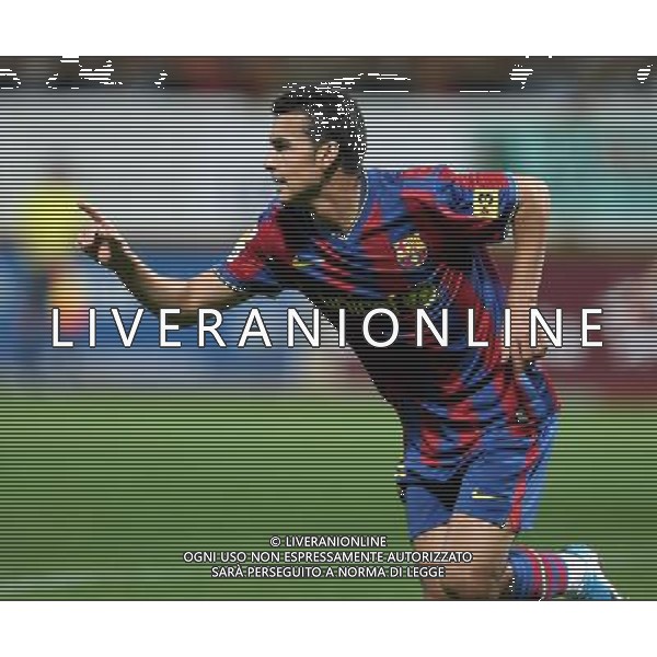 LEON, Spain (28/10/09).- Spanish King\'s Cup Cultural Leonesa vs Barcelona. Pictured: Pedro Rodriguez goal. © MAA / ALFAQUI - Ag. Aldo Liverani sas ITALY ONLY CALCIO - COPPA DEL RE SPAGNA: PARTITA CULTURAL LEONESA vs BARCELLONA