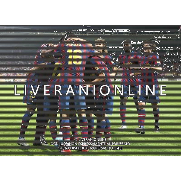 LEON, Spain (28/10/09).- Spanish King\'s Cup Cultural Leonesa vs Barcelona. Pictured: Pedro Rodriguez goal. © MAA / ALFAQUI - Ag. Aldo Liverani sas ITALY ONLY CALCIO - COPPA DEL RE SPAGNA: PARTITA CULTURAL LEONESA vs BARCELLONA