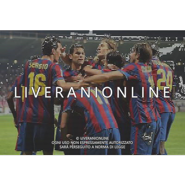 LEON, Spain (28/10/09).- Spanish King\'s Cup Cultural Leonesa vs Barcelona. Pictured: Pedro Rodriguez goal. © MAA / ALFAQUI - Ag. Aldo Liverani sas ITALY ONLY CALCIO - COPPA DEL RE SPAGNA: PARTITA CULTURAL LEONESA vs BARCELLONA