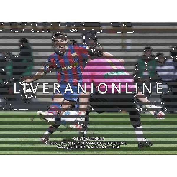 LEON, Spain (28/10/09).- Spanish King\'s Cup Cultural Leonesa vs Barcelona. Pictured: Bojan Krkic. © MAA / ALFAQUI - Ag. Aldo Liverani sas ITALY ONLY CALCIO - COPPA DEL RE SPAGNA: PARTITA CULTURAL LEONESA vs BARCELLONA