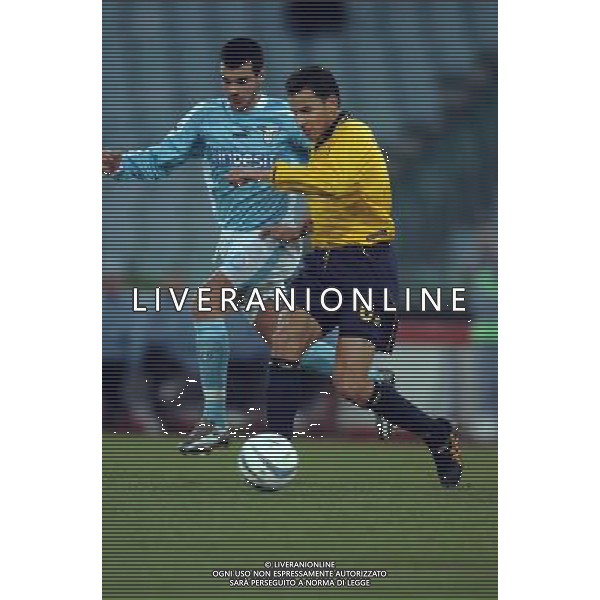 LAZIO - MODENA 17/12/2003 COPPA ITALI TIM CUP NELLA FOTO : DELGADO E LUCA UNGARI* FOTO : PASQUAZI / AG : ALDO LIVERANI