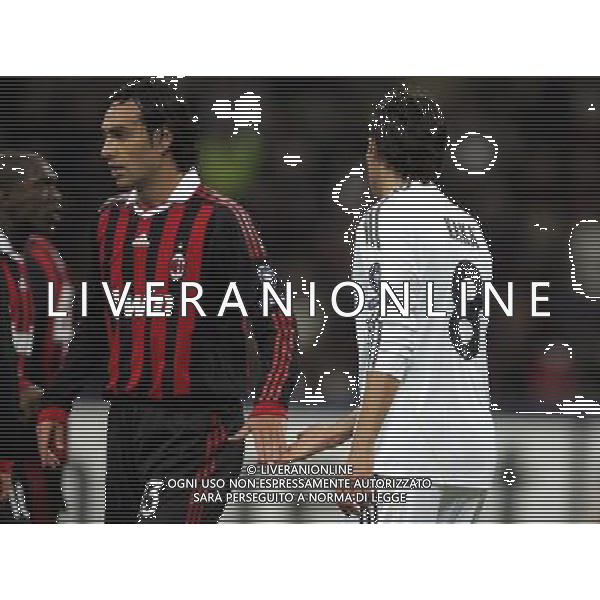 Milan - Real Madrid Campions League 03/11/2009 nella foto ricardo kaka\' e nesta alessandro ©Luzzani/Agenzia Aldo Liverani Sas