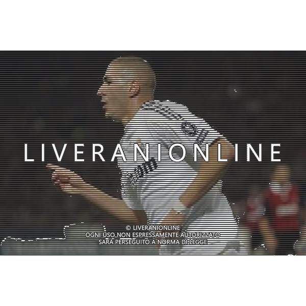 Milan - Real Madrid Campions League 03/11/2009 nella foto esultanza dopo il gol di karim bezema del 0-1 ©Luzzani/Agenzia Aldo Liverani Sas