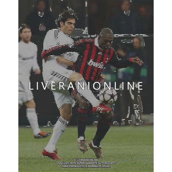 Milan - Real Madrid Campions League 03/11/2009 nella foto ricardo Kaka\' e Seedorf Clarence ©Venezia/Agenzia Aldo Liverani Sas