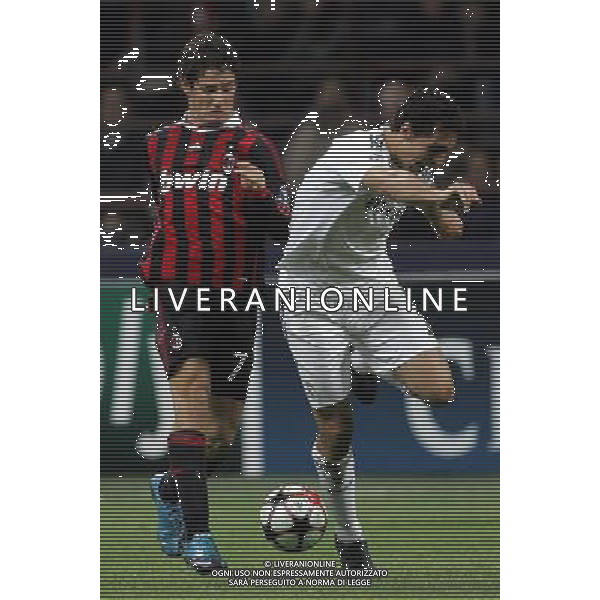 Milan - Real Madrid Campions League 03/11/2009 nella foto alexandre pato e arbeloa ©Luzzani/Agenzia Aldo Liverani Sas