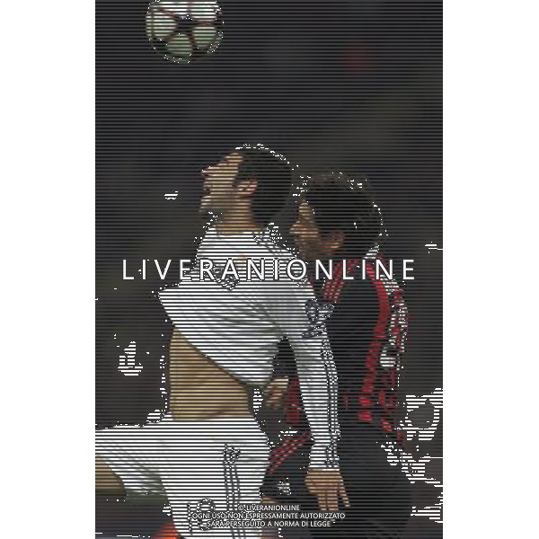 Milan - Real Madrid Campions League 03/11/2009 nella foto albiol e borriello marco ©Luzzani/Agenzia Aldo Liverani Sas