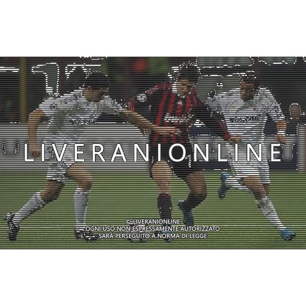 Milan - Real Madrid Campions League 03/11/2009 nella foto marcelo, arbeloa e alexandre Pato ©Luzzani/Agenzia Aldo Liverani Sas