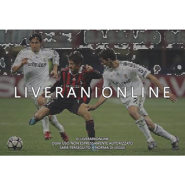 Milan - Real Madrid Campions League 03/11/2009 nella foto ricardo kaka\', arbeloa e alexandre pato ©Luzzani/Agenzia Aldo Liverani Sas
