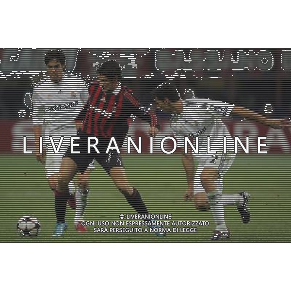 Milan - Real Madrid Campions League 03/11/2009 nella foto ricardo kaka\', arbeloa e alexandre pato ©Luzzani/Agenzia Aldo Liverani Sas