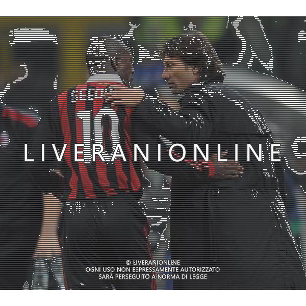 Champions League 2009/2010 Gruppo C Milano - 03.11.2009 AC Milan-Real Madrid CF Nella Foto:LEONARDO -SEEDORF CLARENCE /Ph.Vitez-Ag. Aldo Liverani