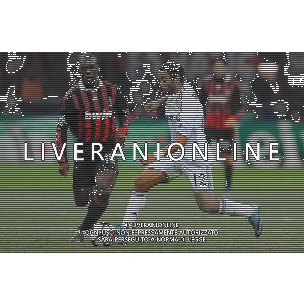 Champions League 2009/2010 Gruppo C Milano - 03.11.2009 AC Milan-Real Madrid CF Nella Foto:MARCELO-SEEDORF /Ph.Vitez-Ag. Aldo Liverani