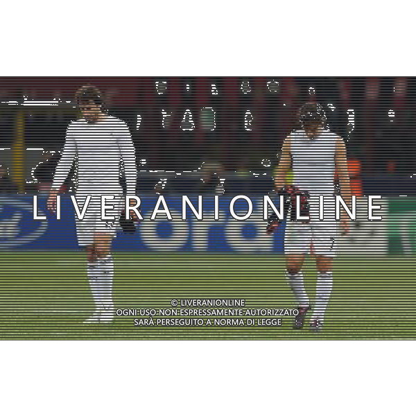 Champions League 2009/2010 Gruppo C Milano - 03.11.2009 AC Milan-Real Madrid CF Nella Foto:LA DELUSIONE DI RAUL E VAN NISTELROOY A FINE GARA /Ph.Vitez-Ag. Aldo Liverani