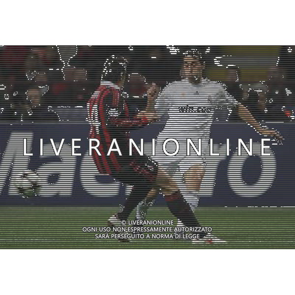 Milano 03-11-2009 Champions League 2009/10 Milan-Real Madrid 1:1 nella foto alvaro arbeloa e massimo oddo ph marco luzzani/ag ldo liverani s.a.s.