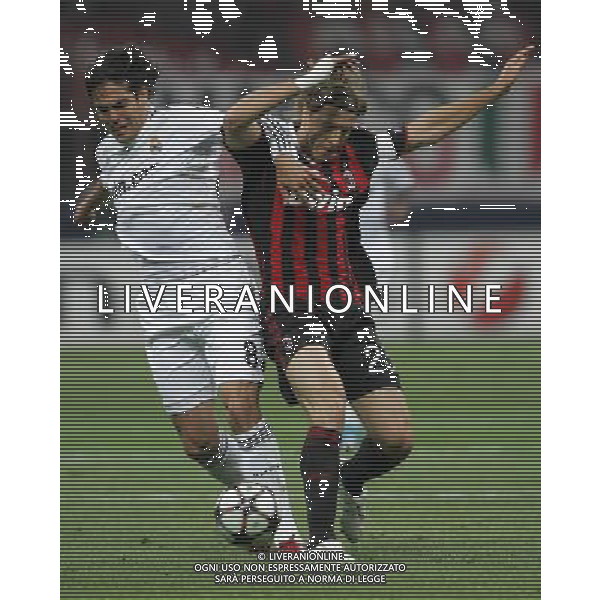Milano 03-11-2009 Champions League 2009/10 Milan-Real Madrid 1:1 nella foto kaka e massimo oddo ph marco luzzani/ag ldo liverani s.a.s.
