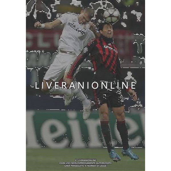 Milano 03-11-2009 Champions League 2009/10 Milan-Real Madrid 1:1 nella foto marco borriello e pepe ph marco luzzani/ag ldo liverani s.a.s.