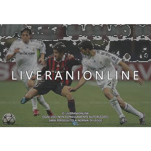 Milano 03-11-2009 Champions League 2009/10 Milan-Real Madrid 1:1 nella foto pato,alvaro arbeloa e kaka ph marco luzzani/ag ldo liverani s.a.s.