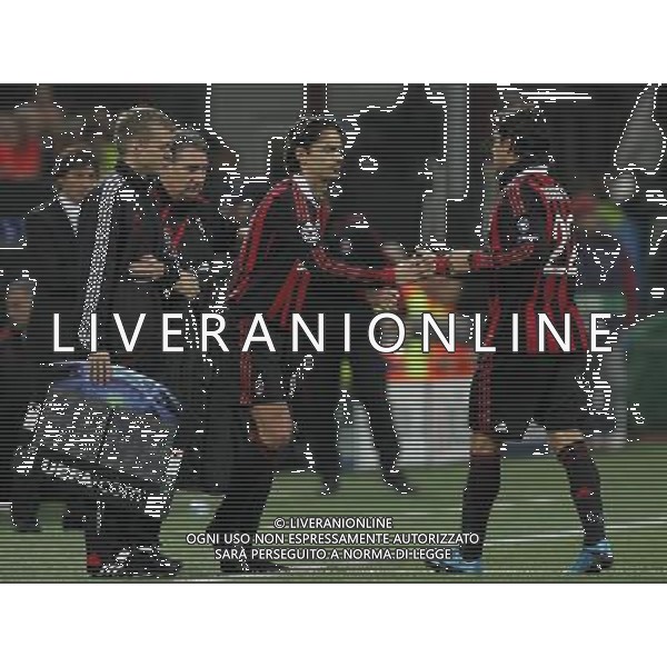 Milano 03-11-2009 Champions League 2009/10 Milan-Real Madrid 1:1 nella foto filippo inzaghi sostituisce marco borriello ph marco luzzani/ag ldo liverani s.a.s.
