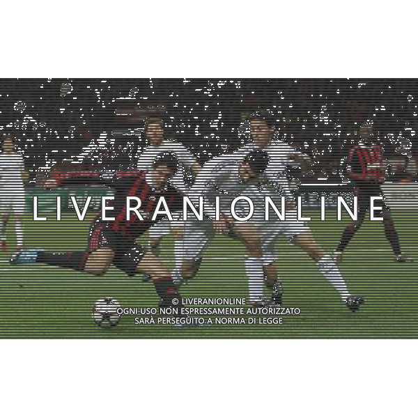 Milano 03-11-2009 Champions League 2009/10 Milan-Real Madrid 1:1 nella foto pato, raul albiol e alvaro arbeloa ph marco luzzani/ag ldo liverani s.a.s.