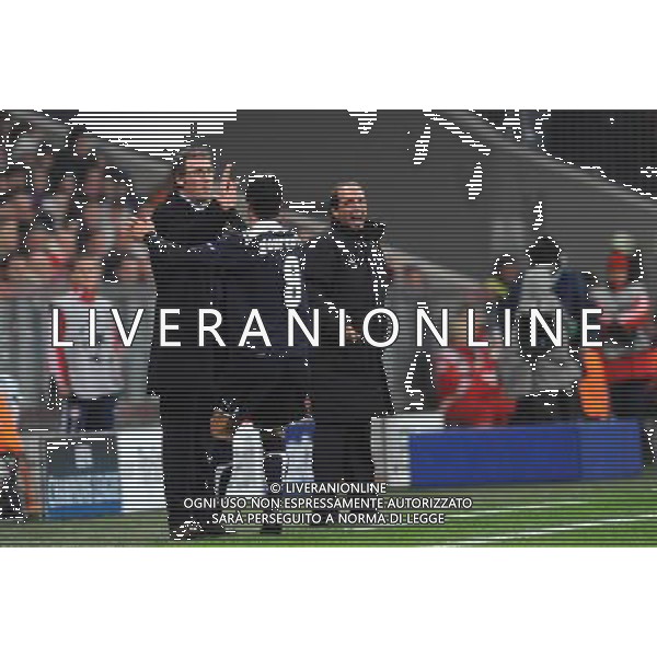 Uefa Champions League, Saison 2009/2010 FC Bayern MŸnchen, Bayern, Girondins Bordeaux,Bordeaux, Champions League, Uefa, 0 : 2 NELLA FOTO Yoann Gourcuff-Laurent Blanc www.firosportphoto.de-AG ALDO LIVERANI ONLY ITALY