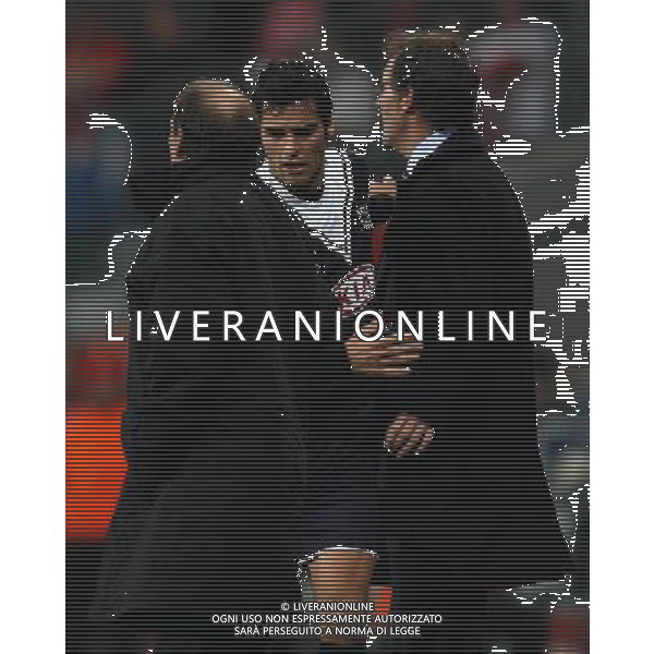 Uefa Champions League, Saison 2009/2010 FC Bayern MŸnchen, Bayern, Girondins Bordeaux,Bordeaux, Champions League, Uefa, 0 : 2 NELLA FOTO Yoann Gourcuff- Laurent Blanc www.firosportphoto.de-AG ALDO LIVERANI ONLY ITALY