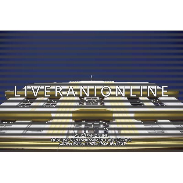 Art deco architecture of the Leslie Hotel in the art deco district on Ocean Drive on Miami Beach, America /Agenzia Aldo Liverani Sas - ITALY ONLY -