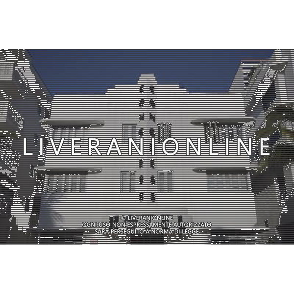 Art deco architecture of the Congress Hotel in the art deco district on Ocean Drive on Miami Beach, America /Agenzia Aldo Liverani Sas - ITALY ONLY -