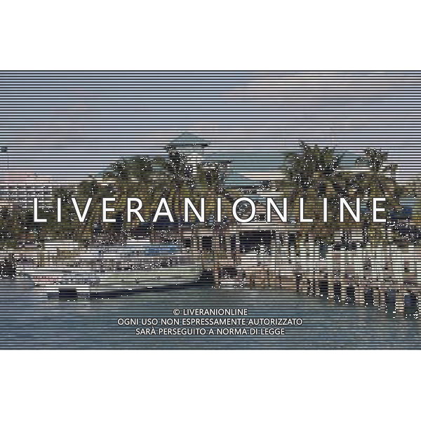 Paradise Island ferry terminal and dock inNassau, New Providence Island, Bahamas