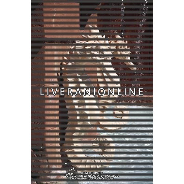 Seahorse decorations at the Atlantis hotel resort on Paradise Island in Nassau, New Providence Island, Bahamas