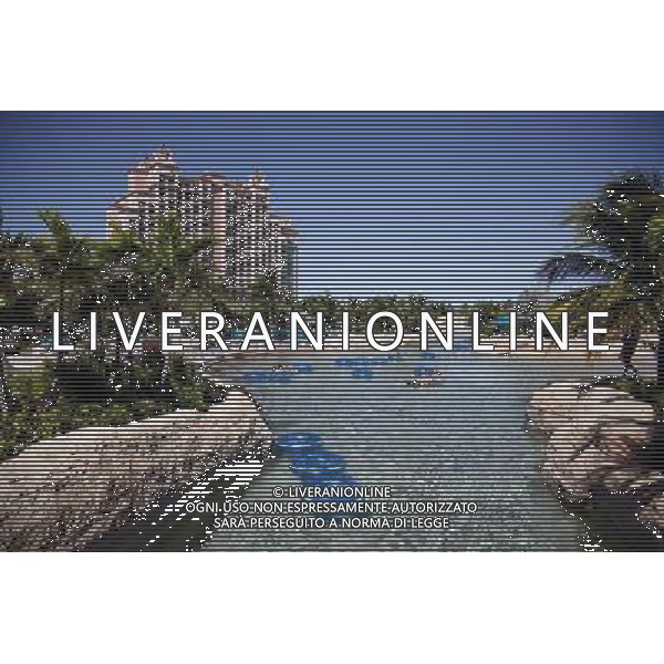 Lazy river at the Atlantis hotel resort on Paradise Island in Nassau, New Providence Island, Bahamas