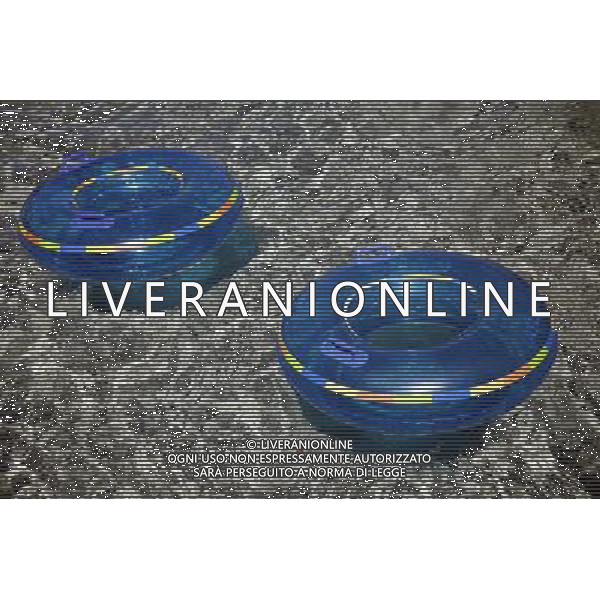 Rubber inflatable rings on a lazy river in Nassau, New Providence Island, Bahamas