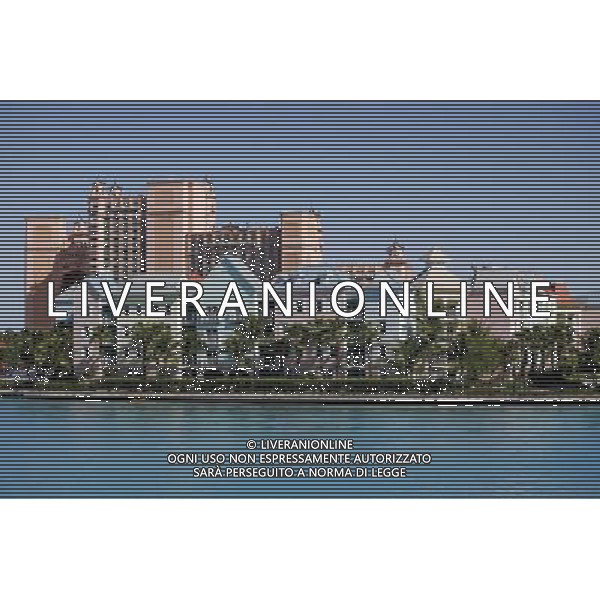 Atlantis hotel resort and buildings on Paradise Island in Nassau, New Providence Island, Bahamas